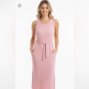 Haven well within pink Jersey knit cotton sleeveless dress size xsmall